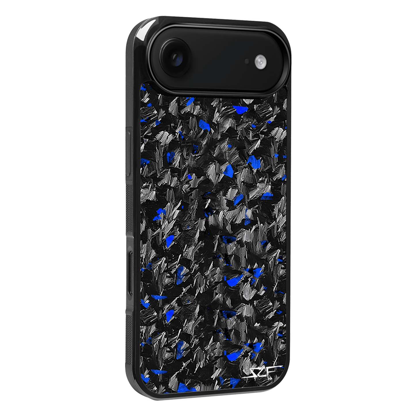 iPhone | Blue Flake Real Forged Carbon Fiber Phone Case | CLASSIC Series