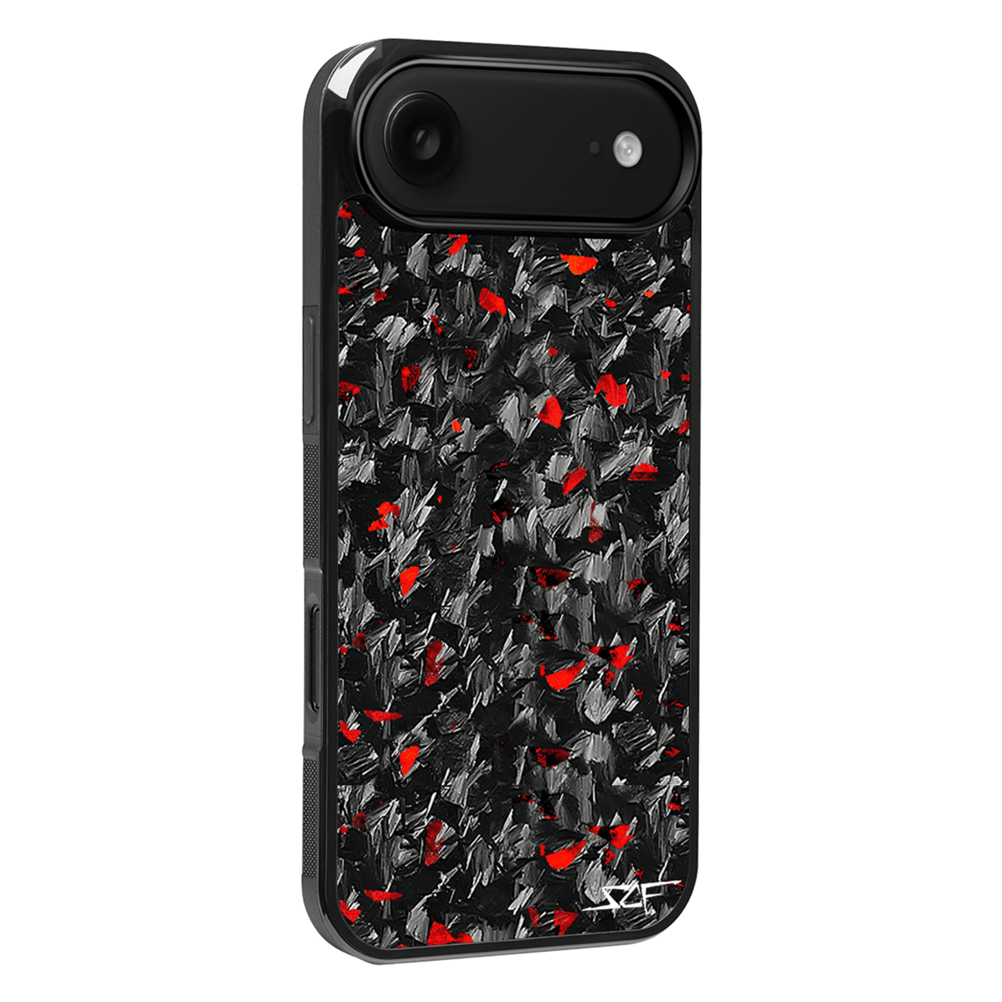 iPhone | Red Flake Real Forged Carbon Fiber Phone Case | CLASSIC Series